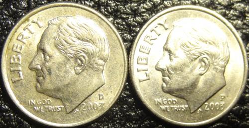 10 центів 2003 США (два різновиди)