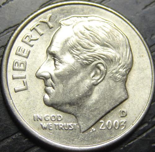 1 дайм 2003 D США
