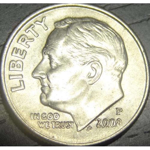 1 дайм 2008 P США