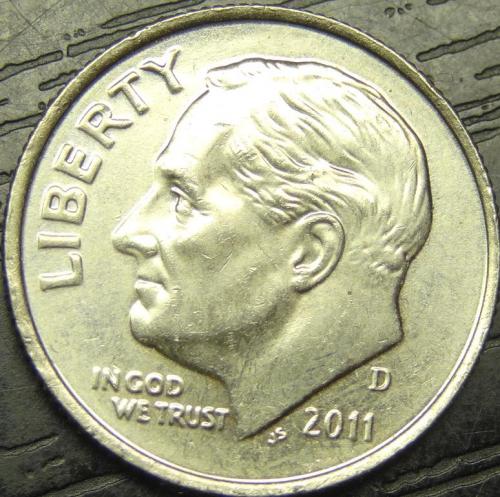 1 дайм 2011 D США
