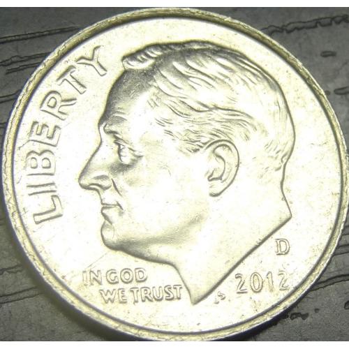 1 дайм 2012 D США