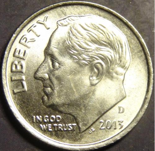 1 дайм 2013 D США