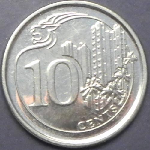 10 центів 2013 Сінгапур