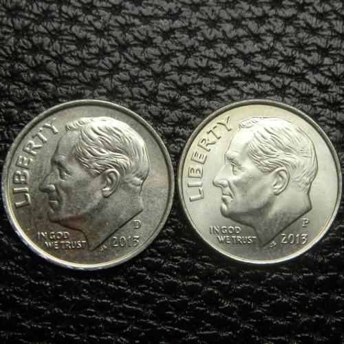 10 центів 2013 США (два різновиди)