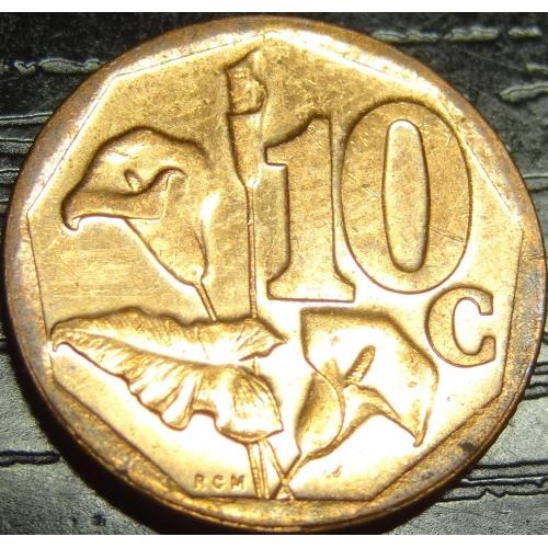 10 центів 2014 Південна Африка