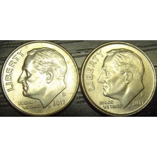 10 центів 2017 США (два різновиди)