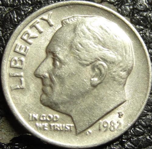 10 центів США 1982 P