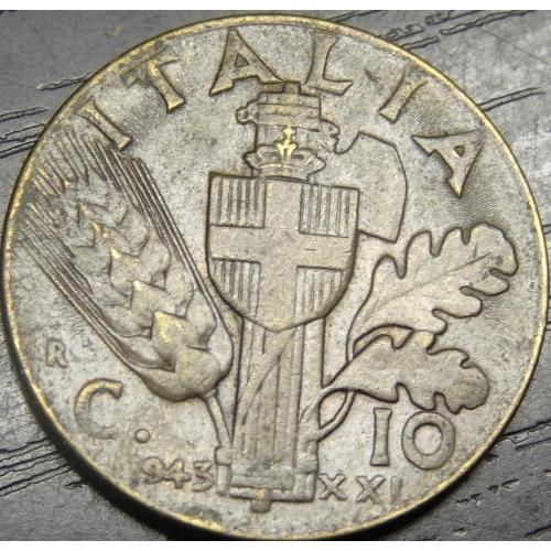 10 чентезімо 1943 Італія