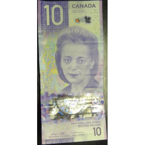 10 доларів Канада 2018