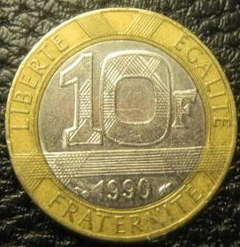 10 франків 1990 Франція