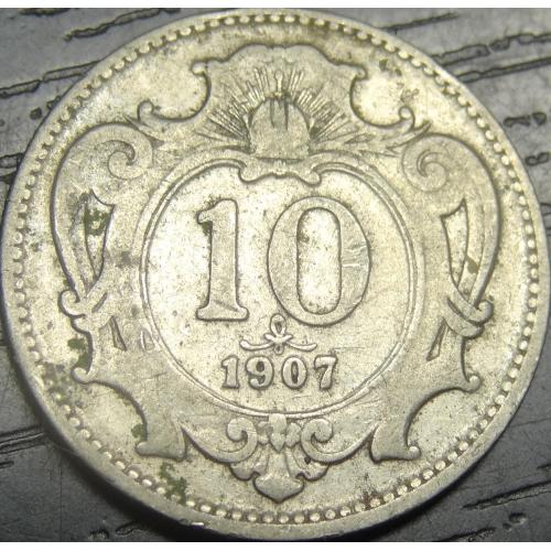 10 гелерів 1907 Австро-Угорщина