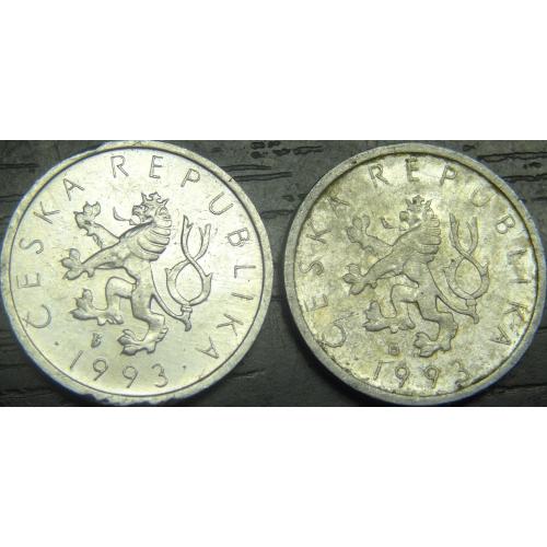 10 гелерів 1993 Чехія (два різновиди)