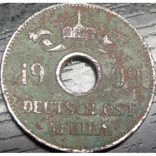 10 геллерів 1909 Німецька Східна Африка