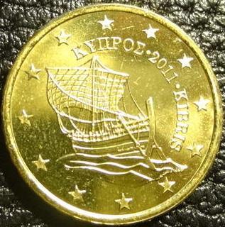 10 євроцентів 2011 Кіпр UNC рідкісна