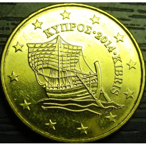 10 євроцентів 2014 Кіпр UNC рідкісна