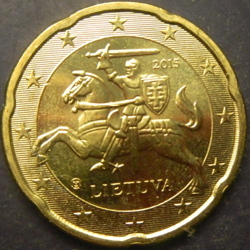20 євроцентів 2015 Литва UNC