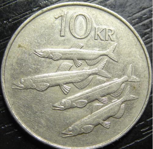 10 крон 1994 Ісландія