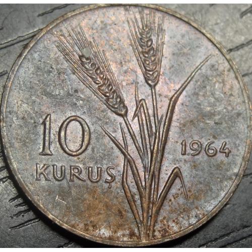 10 курушів Туреччина 1964