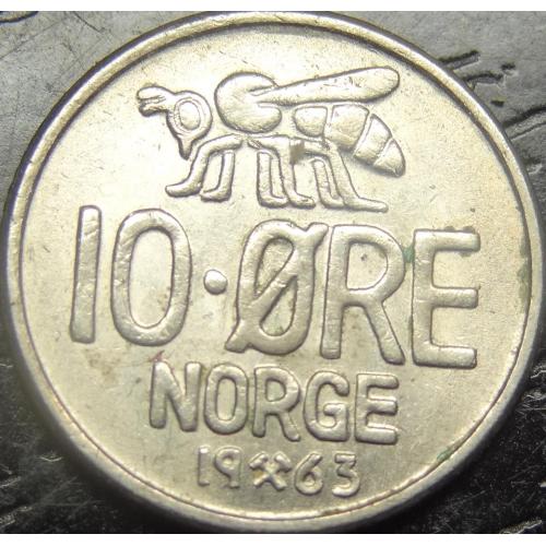 10 оре Норвегія 1963