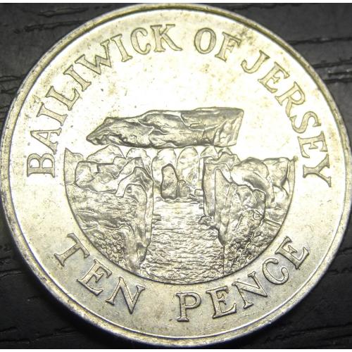 10 пенсів 2007 Джерсі рідкісна
