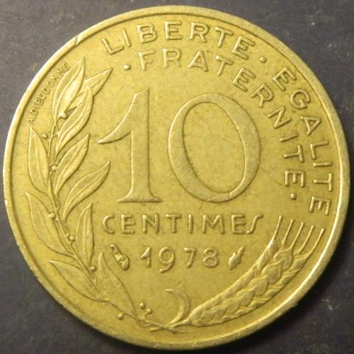 10 сантимів 1978 Франція