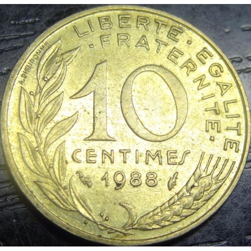 10 сантимів 1988 Франція