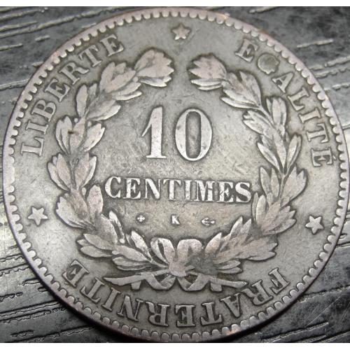 10 сантимів Франція 1874 K
