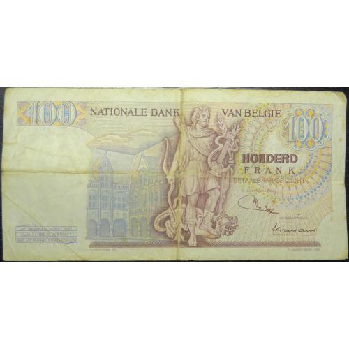 100 франків Бельгія 1970