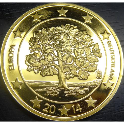 100 євро Німеччина 2014 проба (позолота)