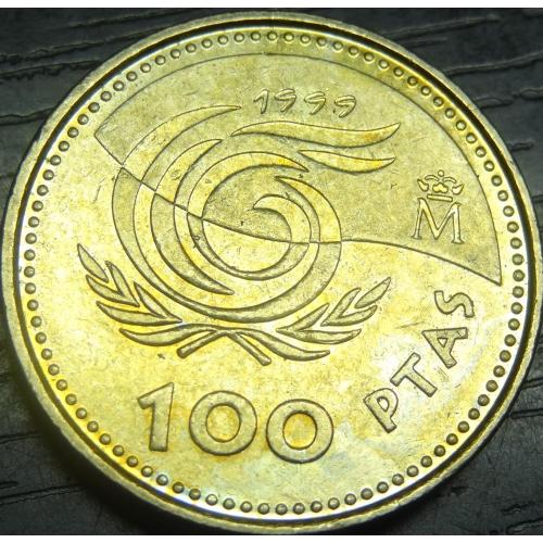 100 песет 1999 Іспанія рік літніх людей