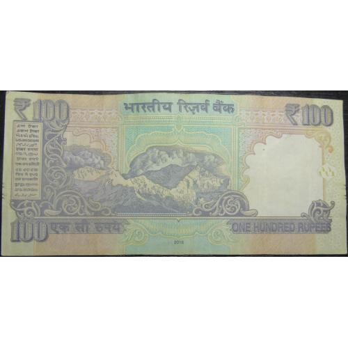 100 рупій Індія 2016 (літера E)