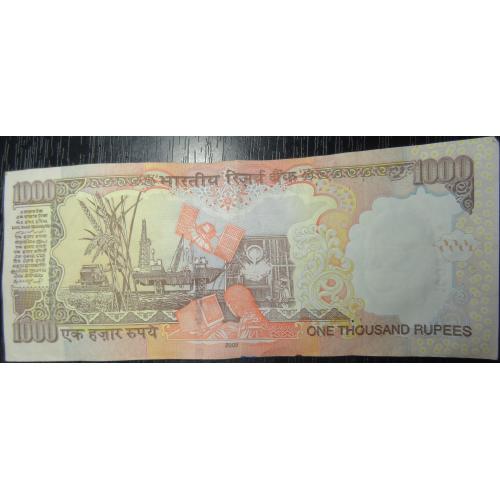 1000 рупій Індія 2009 (літера L)