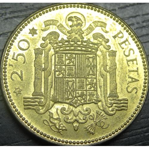 2,5 песети 1953 (1970) Іспанія рідкісна
