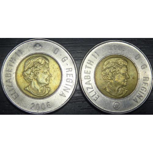2 долара 2006 Канада (два різновиди)