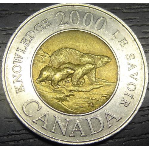 2 долара Канада 2000 Знання