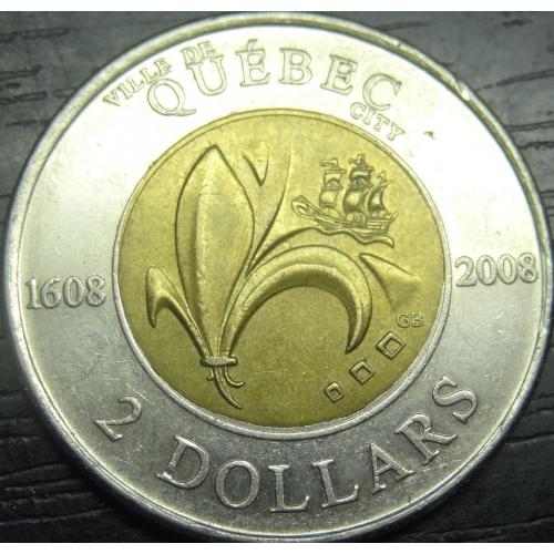 2 долара Канада 2008 Квебек