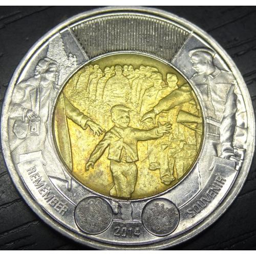 2 долара Канада 2014 Друга Світова війна