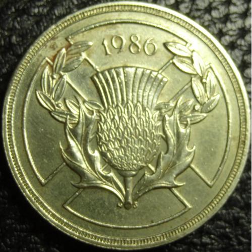 2 фунта Британія 1986 Ігри Співдружності