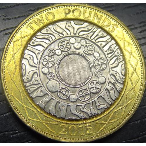 2 фунта 2015 Британія (старий дизайн)