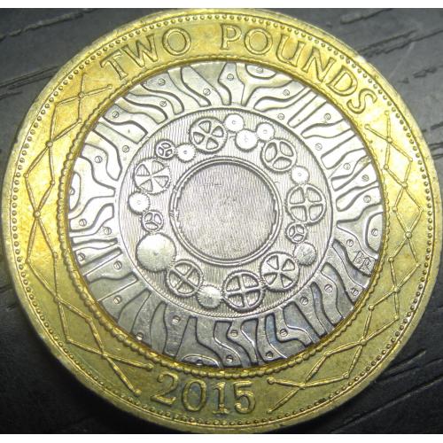 2 фунта 2015 Британія (старий дизайн)