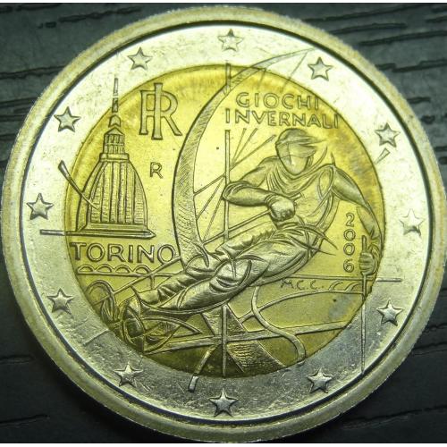 2 євро 2006 UNC Італія Зимові Олімпійські ігри в Турині