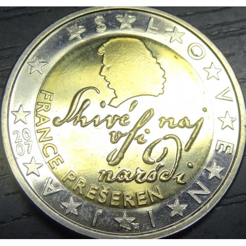 2 євро Словенія 2007 UNC