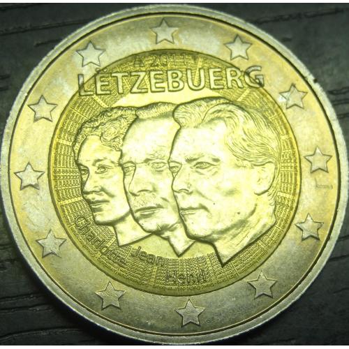 2 євро 2011 UNC Люксембург Герцог Жан рідкісна