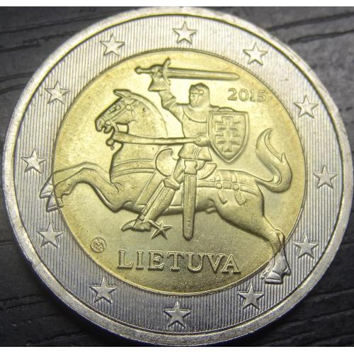 2 євро 2015 Литва UNC