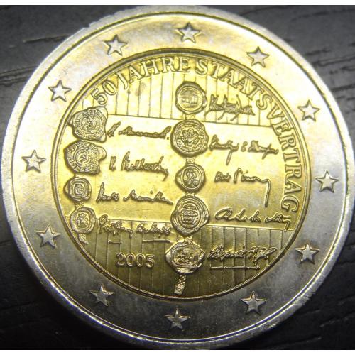 2 євро Австрія 2005 UNC Нейтралітет Австрії