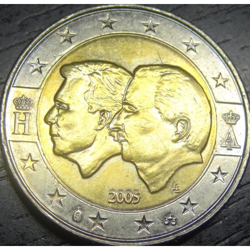2 євро Бельгія 2005 UNC Бельгійсько-Люксембурзький економічний союз