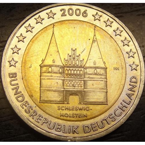 2 євро Німеччина 2006 J UNC Шлезвіг-Гольштейн
