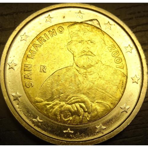 2 євро Сан-Маріно 2007 Гарібальді UNC рідкісна