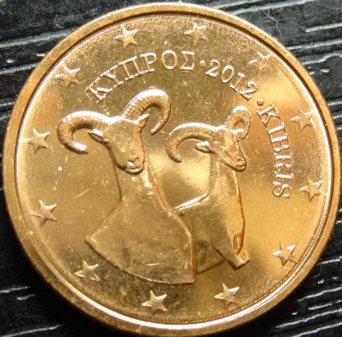 2 євроцента 2012 Кіпр UNC рідкісна