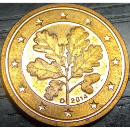 2 євроцента 2014 D Німеччина